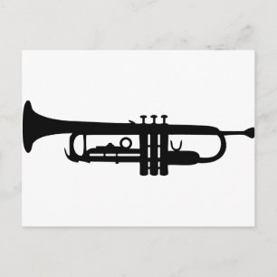Trompetensymbol Postkarte