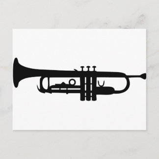 Trompetensymbol Postkarte