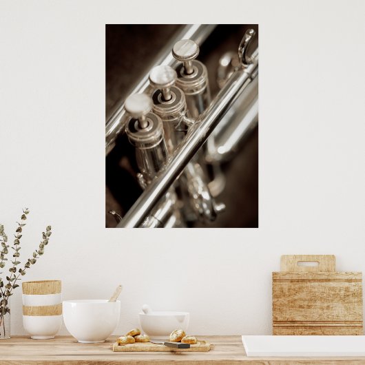 Trompetenventile Poster (Küche)