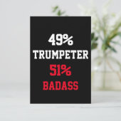 Trompeter Badass Karte (Stehend Vorderseite)