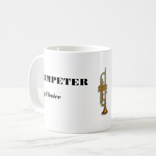 Trompeter durch Wahl Kaffeetasse (Vorderseite Links)