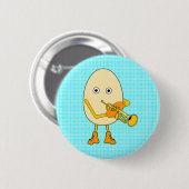 Trompeter Egghead Button (Vorne & Hinten)