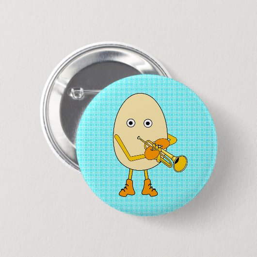 Trompeter Egghead Button (Vorne & Hinten)