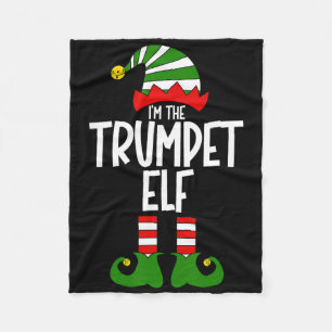 Trompeter-Elf Weihnachtsmusikinstrument passend Ch Fleecedecke