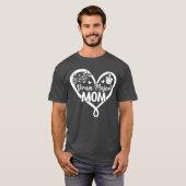 Trompeter-Mutter-Herz-Trompeter-Mutter-Trompeter T-Shirt (Vorne ganz)