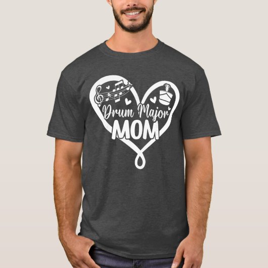 Trompeter-Mutter-Herz-Trompeter-Mutter-Trompeter T-Shirt (Vorderseite)