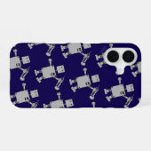 Trompeter-Roboter iPhone 16 Hülle (Rückseite (Horizontal))