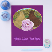 Trompeter Tauben und Rose Flyer (Einzeln)