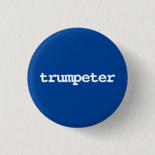 Trompeter-Typografie-Schaltfläche Button