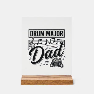 Trompeter-Vater Vintage-Musik-Shirt-Design_1 Acrylschild