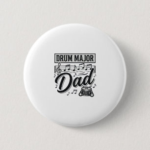 Trompeter-Vater Vintage-Musik-Shirt-Design_1 Button