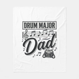 Trompeter-Vater Vintage-Musik-Shirt-Design_1 Fleecedecke