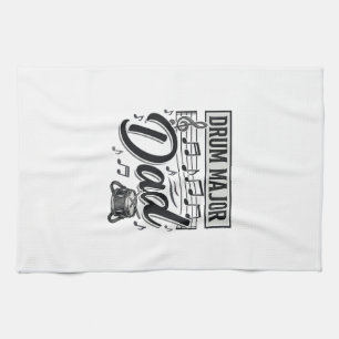 Trompeter-Vater Vintage-Musik-Shirt-Design_1 Geschirrtuch