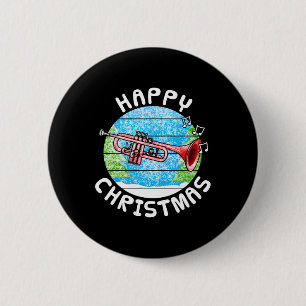 Trompeter Weihnachts Trompeter Br Musiker Musikleh Button