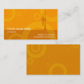 Trompeteringe Visitenkarte (Vorne/Hinten)