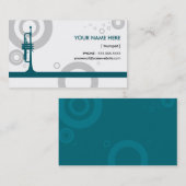 Trompeteringe Visitenkarte (Vorne/Hinten)