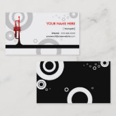 Trompeteringe Visitenkarte (Vorne/Hinten)