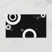 Trompeteringe Visitenkarte (Rückseite)