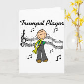 Trompeters-Karte Karte (Gelbe Blume)