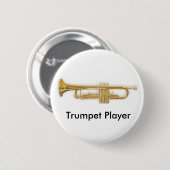 Trompeters-Knopf Button (Vorne & Hinten)