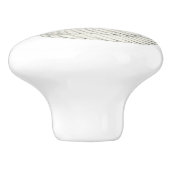 Trompeters-Tauben-Weiß Keramikknauf (Seitenansicht)