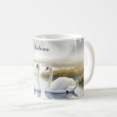 Trompeterschwäne Kaffeetasse (VorderseiteRechts)