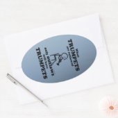 Trompets Oval Sticker verboten (Umschlag)