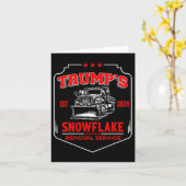 Tromps Snowflake Removal Service (2 Seiten) Funny  Karte (Gelbe Blume)