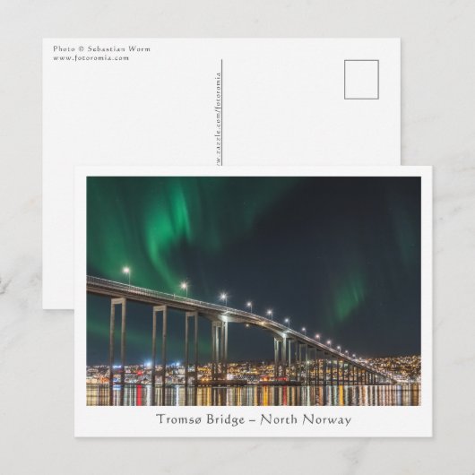 Tromso Bridge Postkarte (Vorne/Hinten)