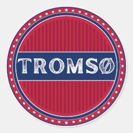 Tromsø City Pride Emblem – Norwegische Identität Runder Aufkleber
