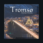 Tromso Magnet<br><div class="desc">Arktische Kathedrale und Brücke in Tromsø,  Nordnorwegen.</div>