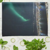 Tromso Northern Light Geschirrtuch (Gefaltet)