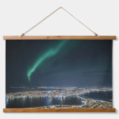 Tromso Northern Light Wandteppich Mit Holzrahmen (Vorne)