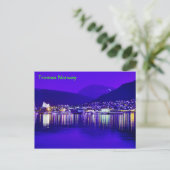 Tromsø Norwegen bei der Nachtpostkarte Postkarte (Stehend Vorderseite)