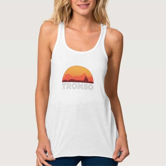 Tromso Norwegen City Skyline Cityscape Funny Gift Tank Top (Vorderseite)