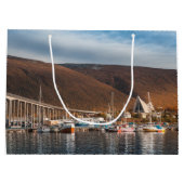 Tromso Norwegen Große Geschenktüte (Rückseite)