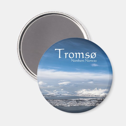 Tromso Norwegen Magnet (Vorderseite/Rückseite)