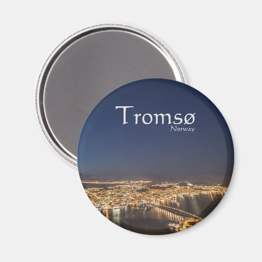 Tromso Norwegen Magnet (Vorderseite/Rückseite)