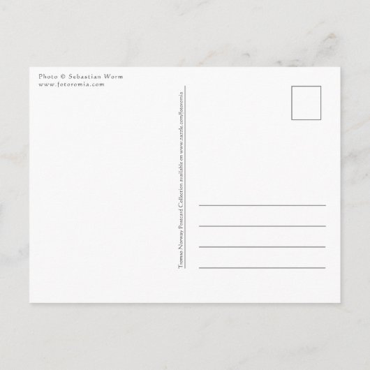 Tromso Norwegen Postkarte (Rückseite)
