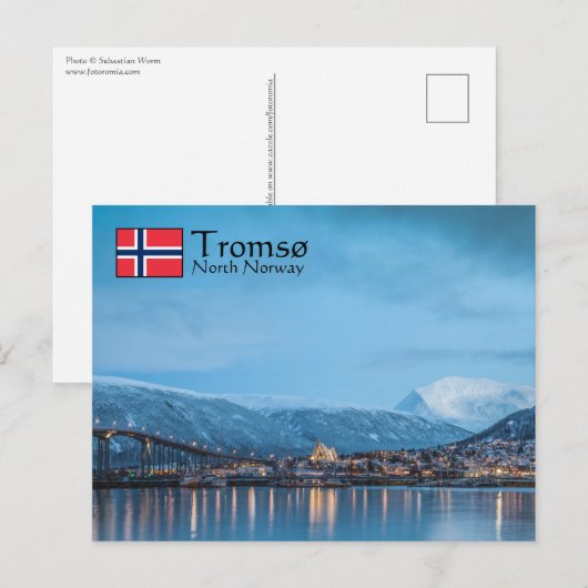 Tromso Norwegen Postkarte (Vorne/Hinten)