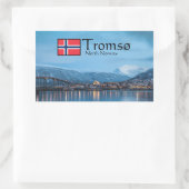 Tromso Norwegen Rechteckiger Aufkleber (Tasche)