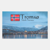 Tromso Norwegen Rechteckiger Aufkleber (Vorderseite)