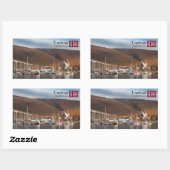 Tromso Norwegen Rechteckiger Aufkleber (Blatt)