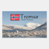 Tromso Norwegen Rechteckiger Aufkleber (Vorderseite)