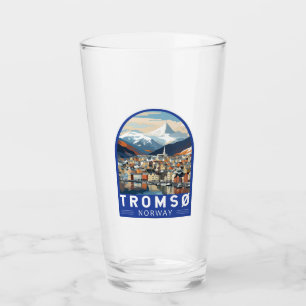 Tromsö Norwegen Reise Kunst Vintage Glas