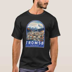 Tromsö Norwegen Reise Kunst Vintage T-Shirt