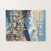 Tromso Norwegen Reisen Vintag Puzzle (Horizontal)