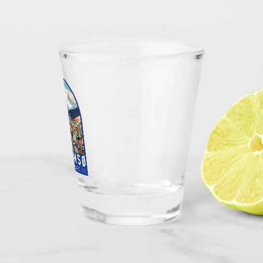 Tromso Norwegen Reisen Vintag Schnapsglas (Rechts)