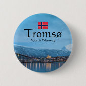 Tromso Norwegen Souvenir Button (Vorderseite)