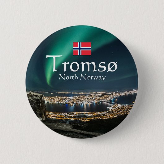 Tromso Norwegen Souvenir Button (Vorderseite)